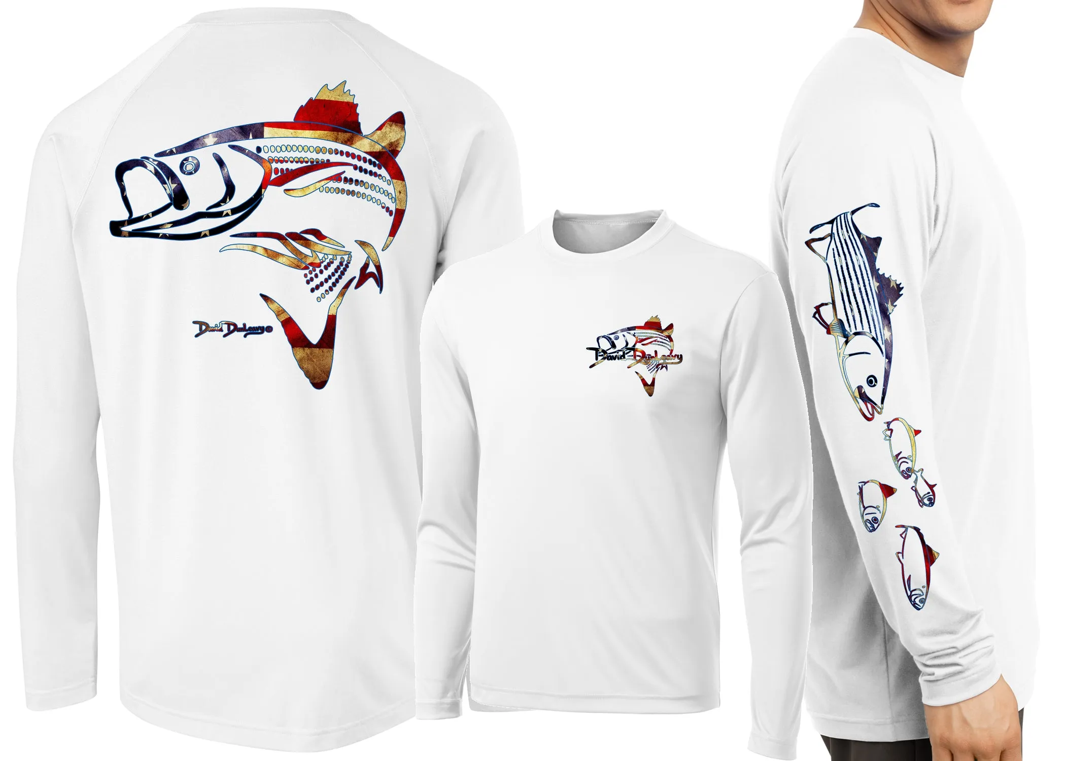 Men’s Performance Striper Deco USA Long Sleeve