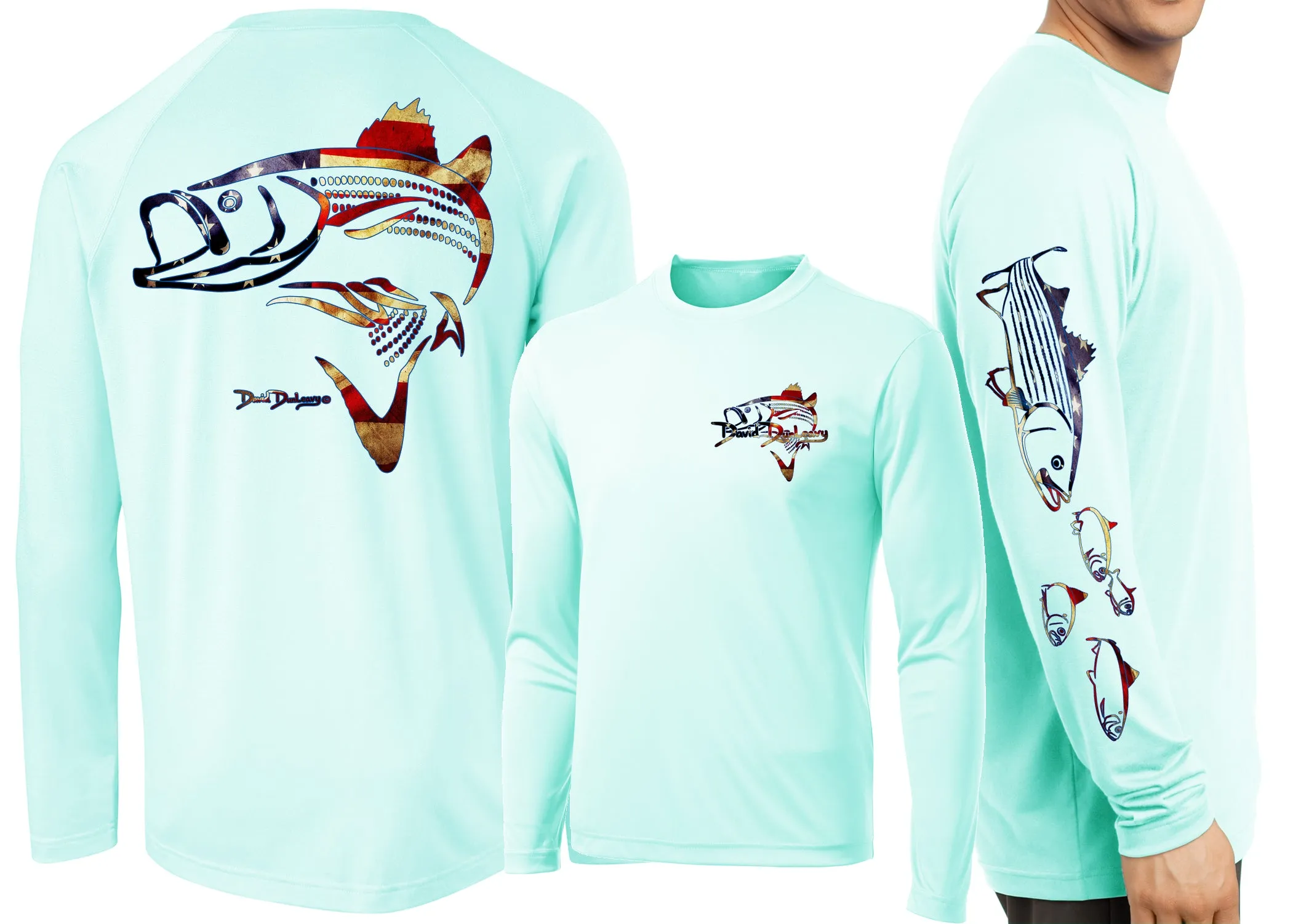 Men’s Performance Striper Deco USA Long Sleeve