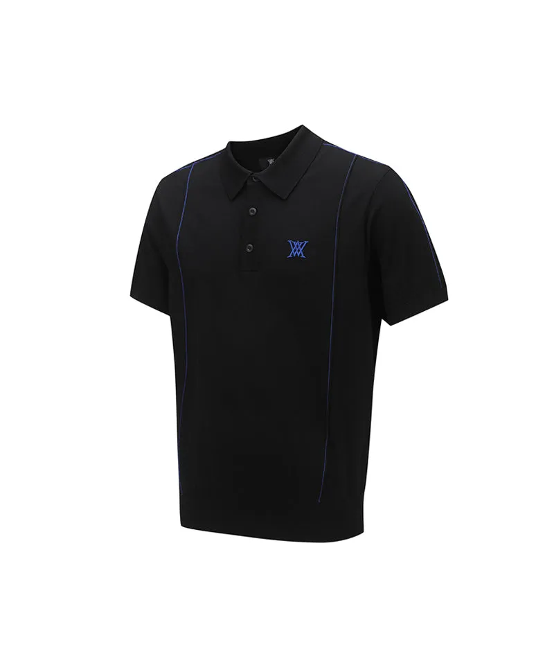 Men's Short-Sleeved Pullover - Black