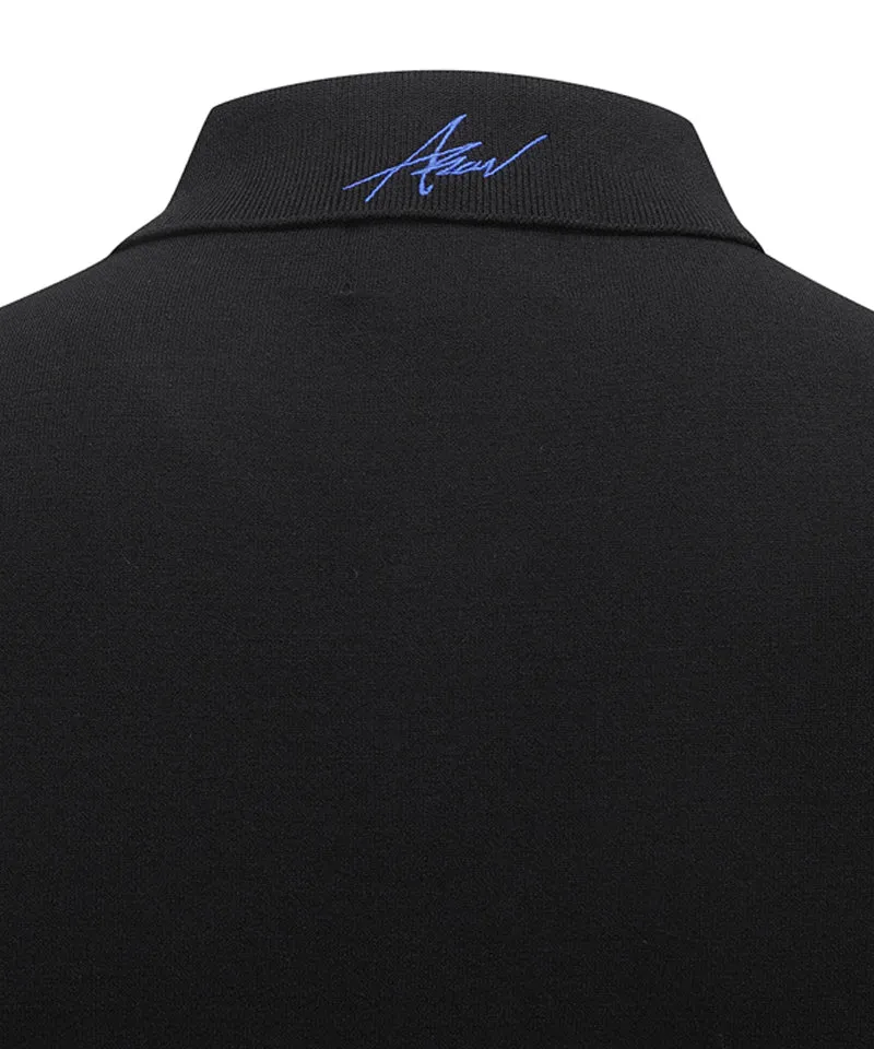 Men's Short-Sleeved Pullover - Black