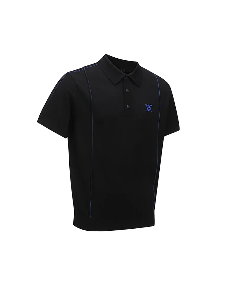 Men's Short-Sleeved Pullover - Black