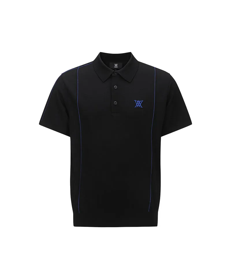 Men's Short-Sleeved Pullover - Black