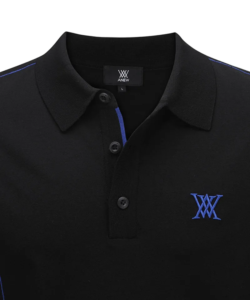 Men's Short-Sleeved Pullover - Black