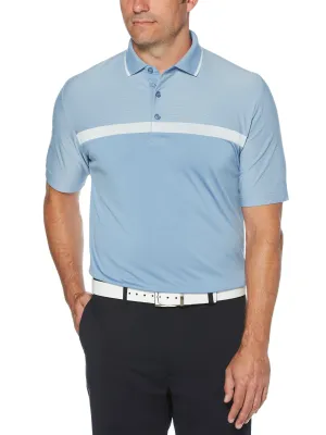 Mens Swing Tech™ Fine Line Color Block Polo