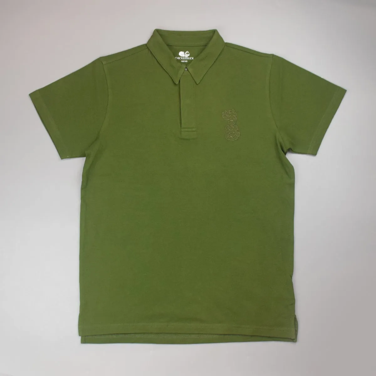 MEN’S WOVEN “HK” EMBROIDERY POLO 男裝「香港加油」暗紋繡花 POLO