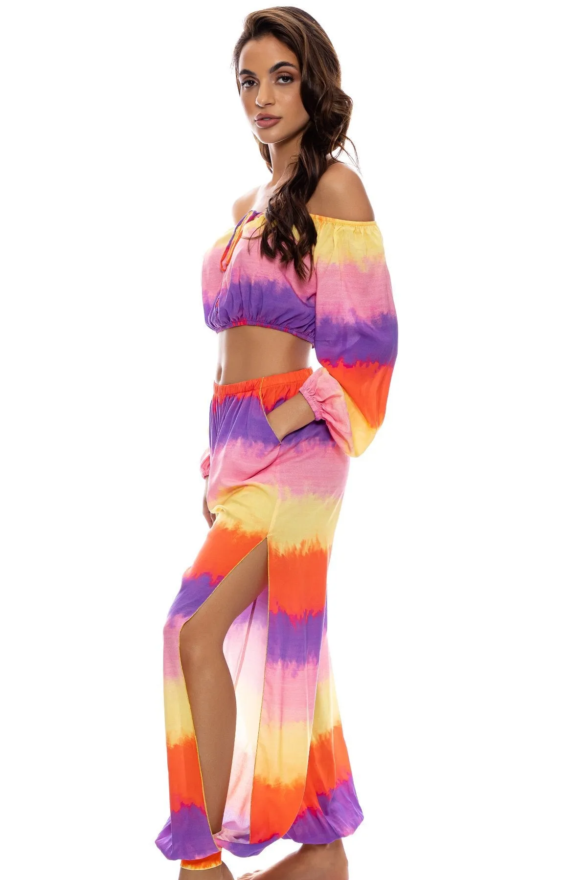 MIAMI SUNSETS - Split Side Jogger Pant