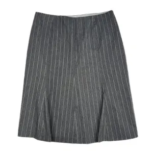 MICHAEL Michael Kors Pinstripe Black Silver Striped Pleated Skirt Size 2 - NWT