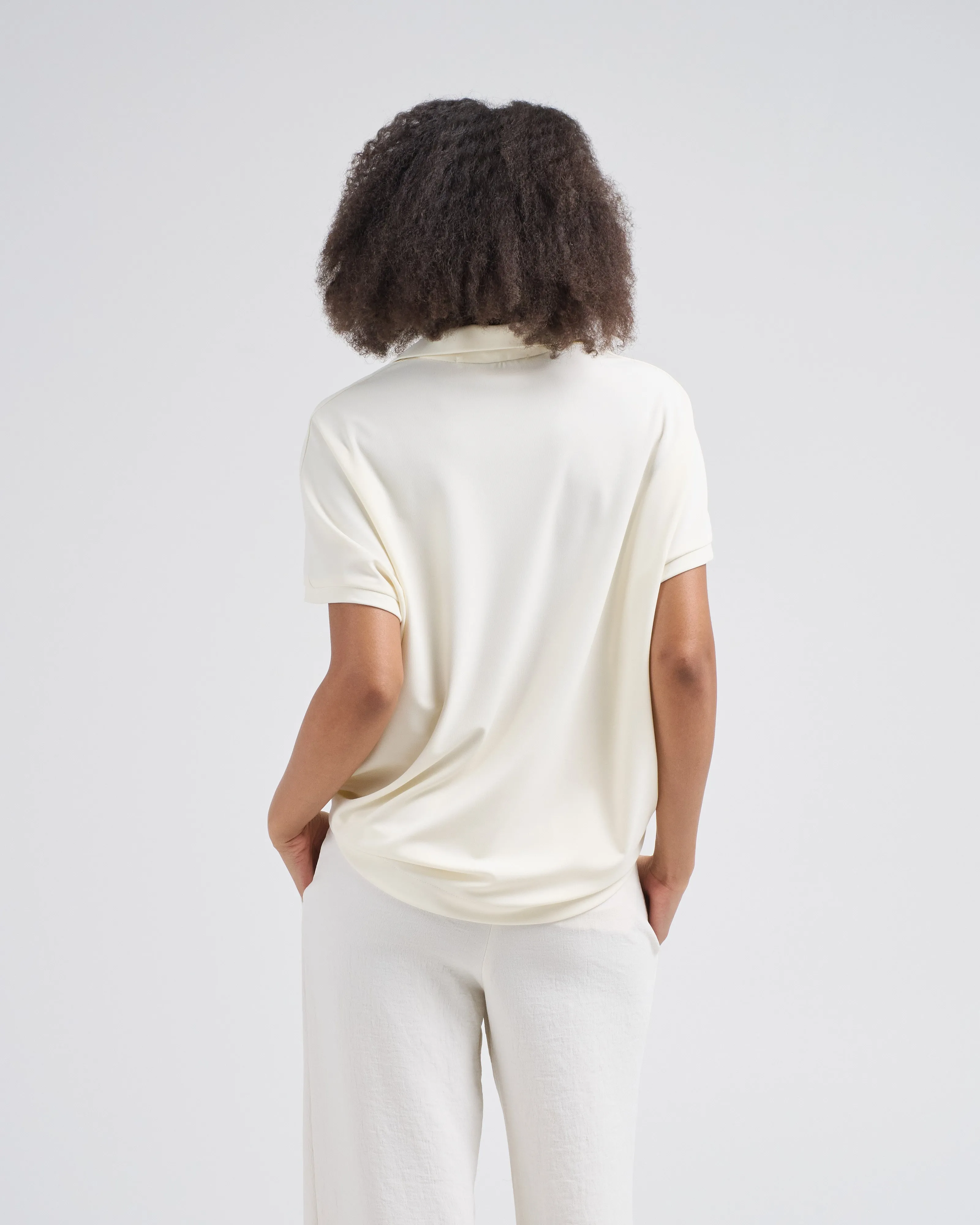 micro jersey cape polo