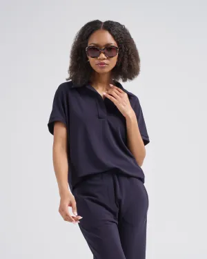 micro jersey cape polo