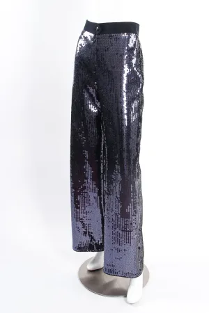 Midnight Sequin Wide Leg Pant