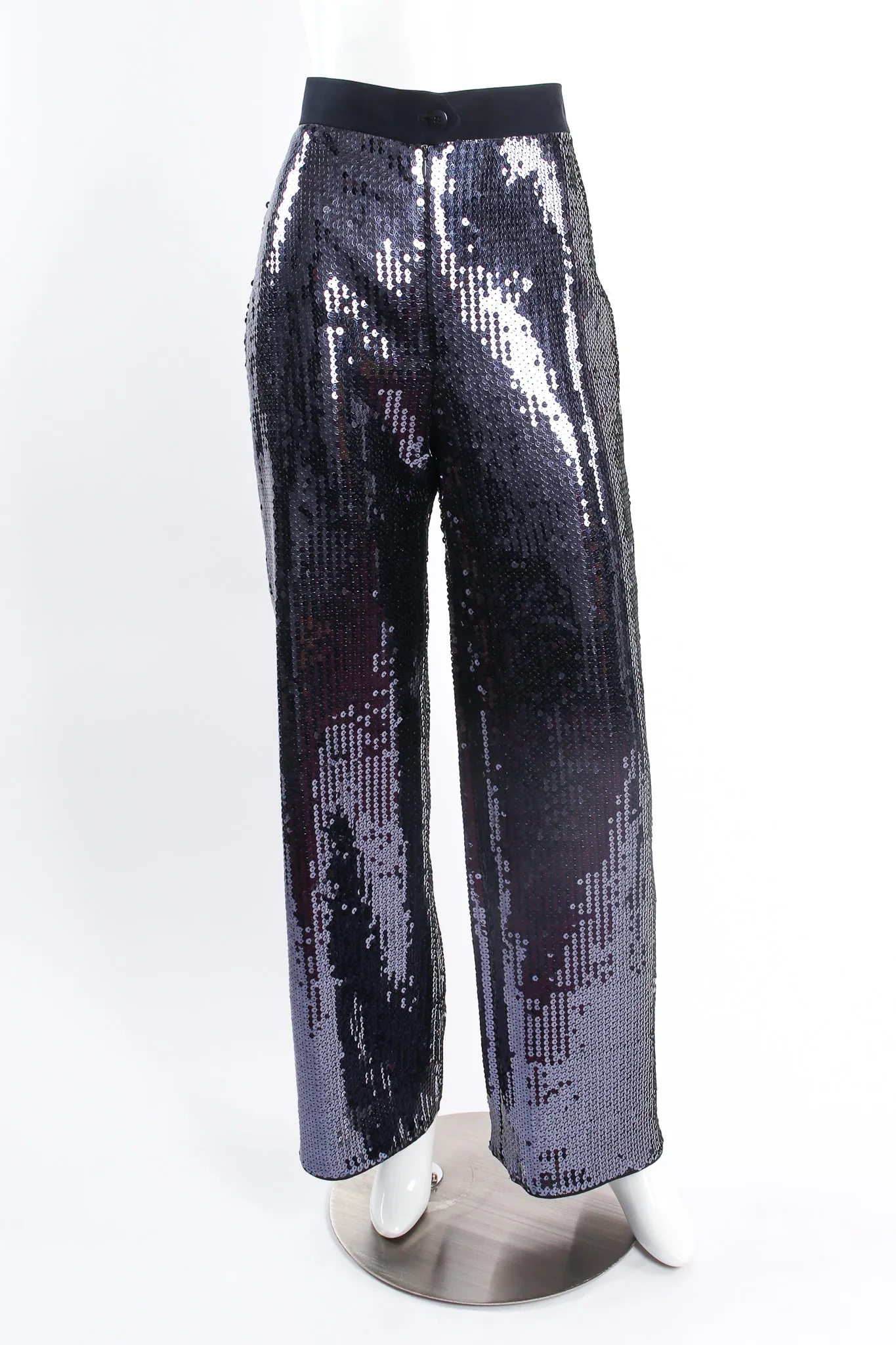 Midnight Sequin Wide Leg Pant