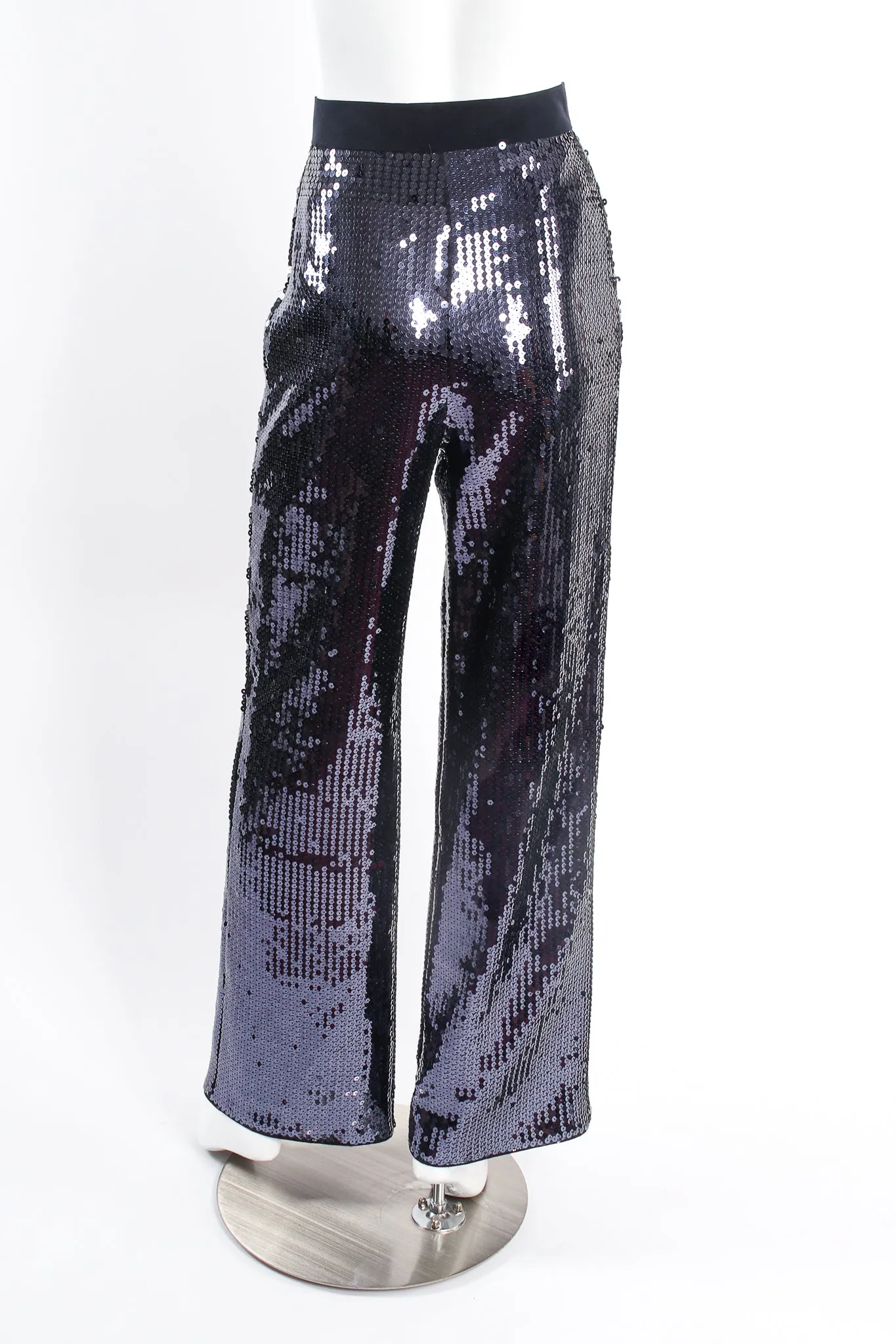 Midnight Sequin Wide Leg Pant