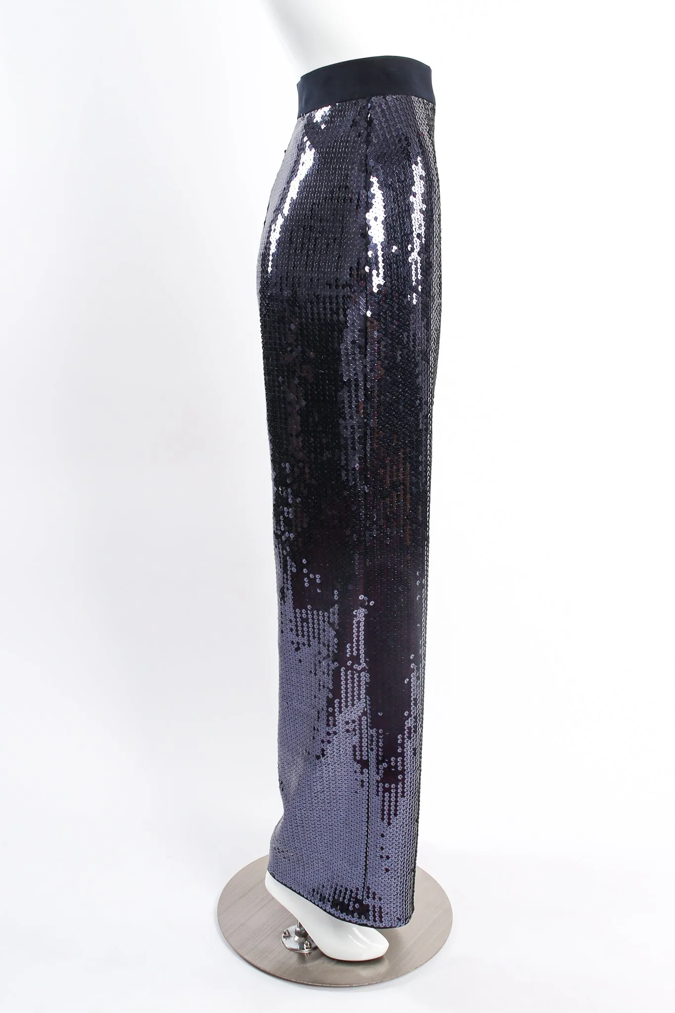 Midnight Sequin Wide Leg Pant