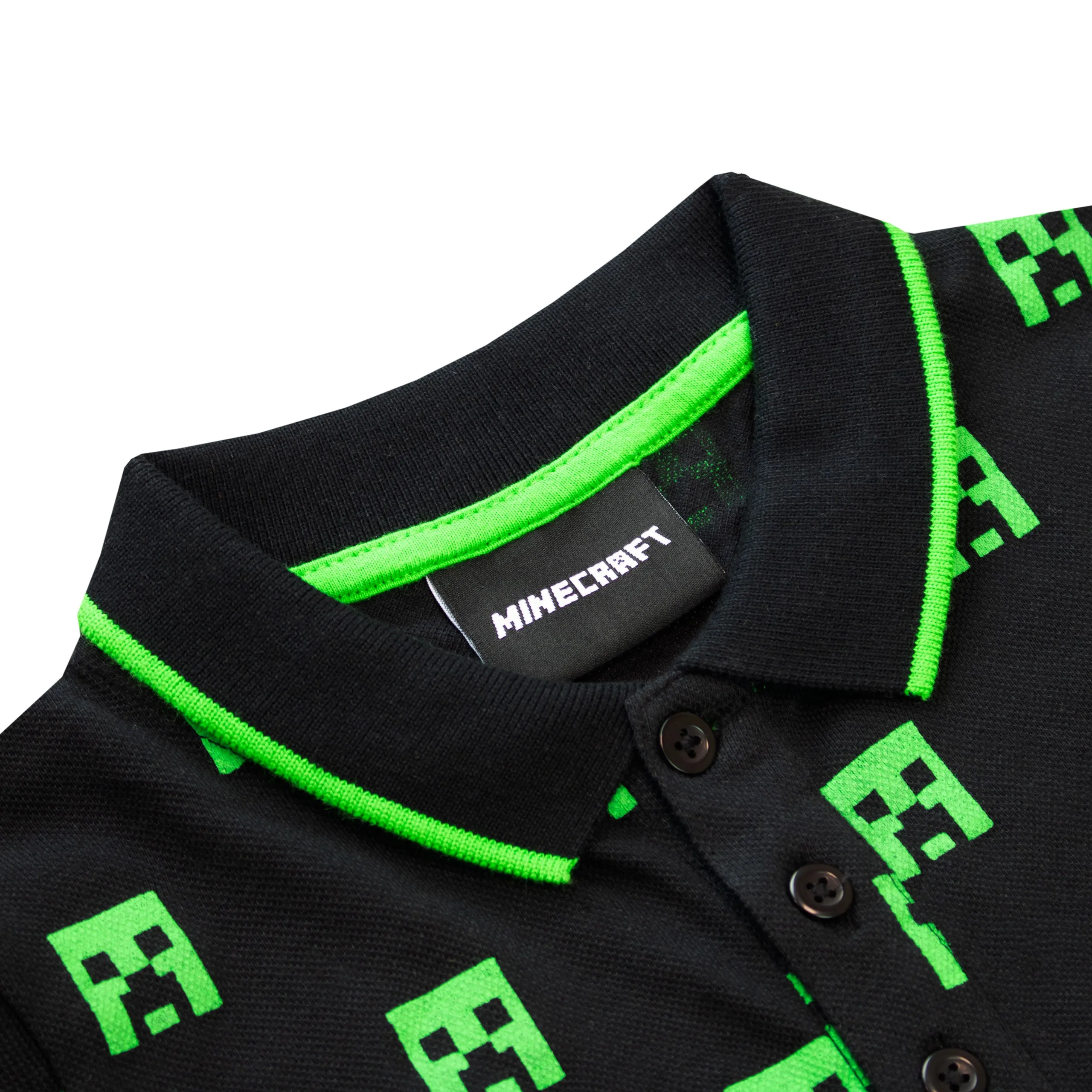 Minecraft Creeper Polo Shirt