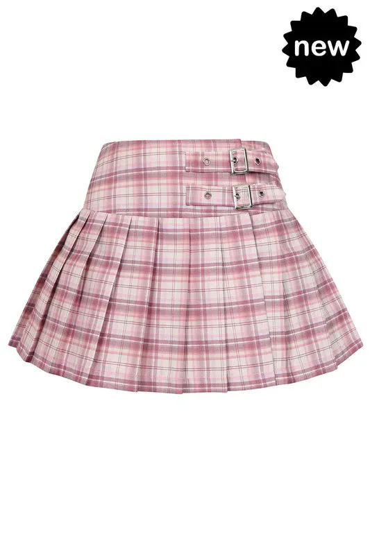 Mini Skirt with Buckles