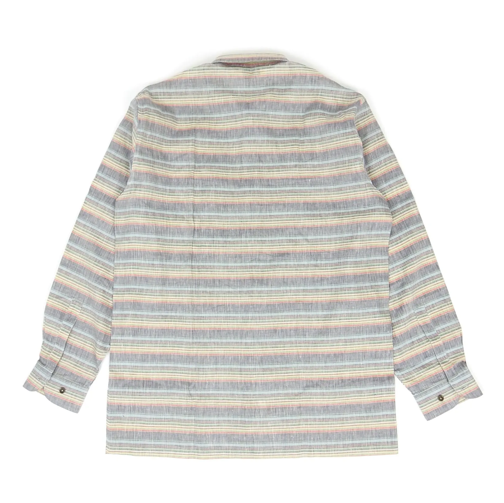 Missoni Vintage Striped Linen Shirt Size Medium
