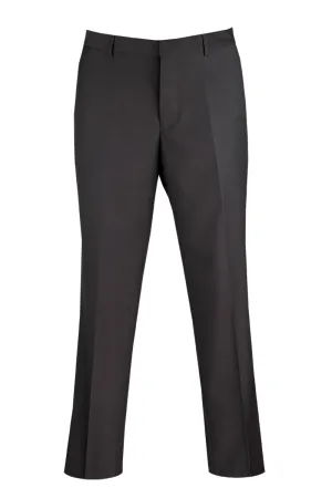 Modern Fit Flat Front Pre-Hemmed Dress Pants (Black) OM-TR