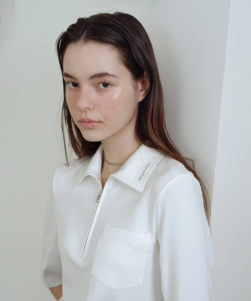 Monday Flow Essential Half Sleeve Top - White