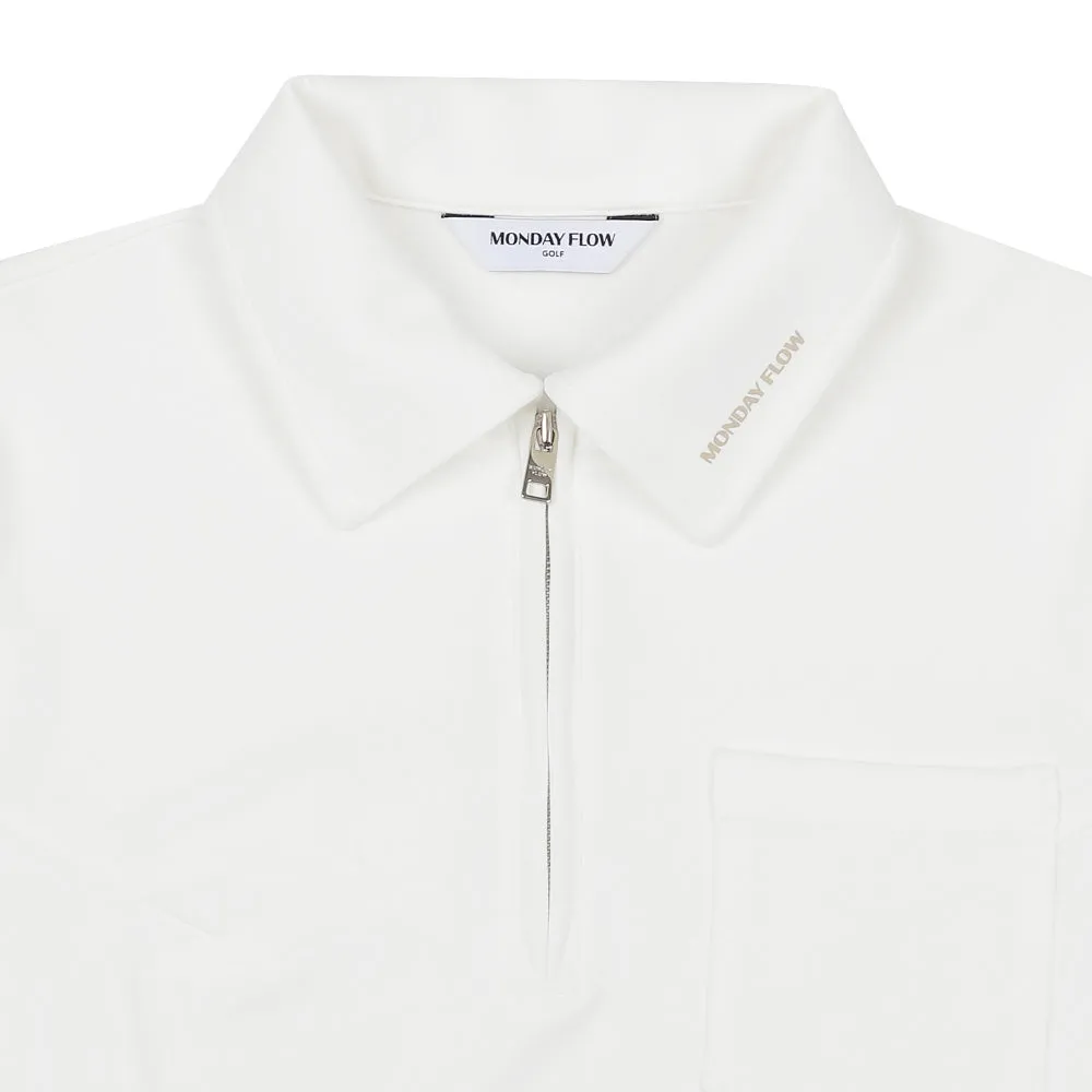 Monday Flow Essential Half Sleeve Top - White