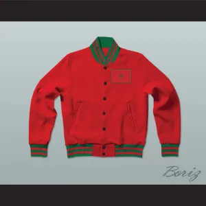 Morocco Varsity Letterman Jacket-Style Sweatshirt