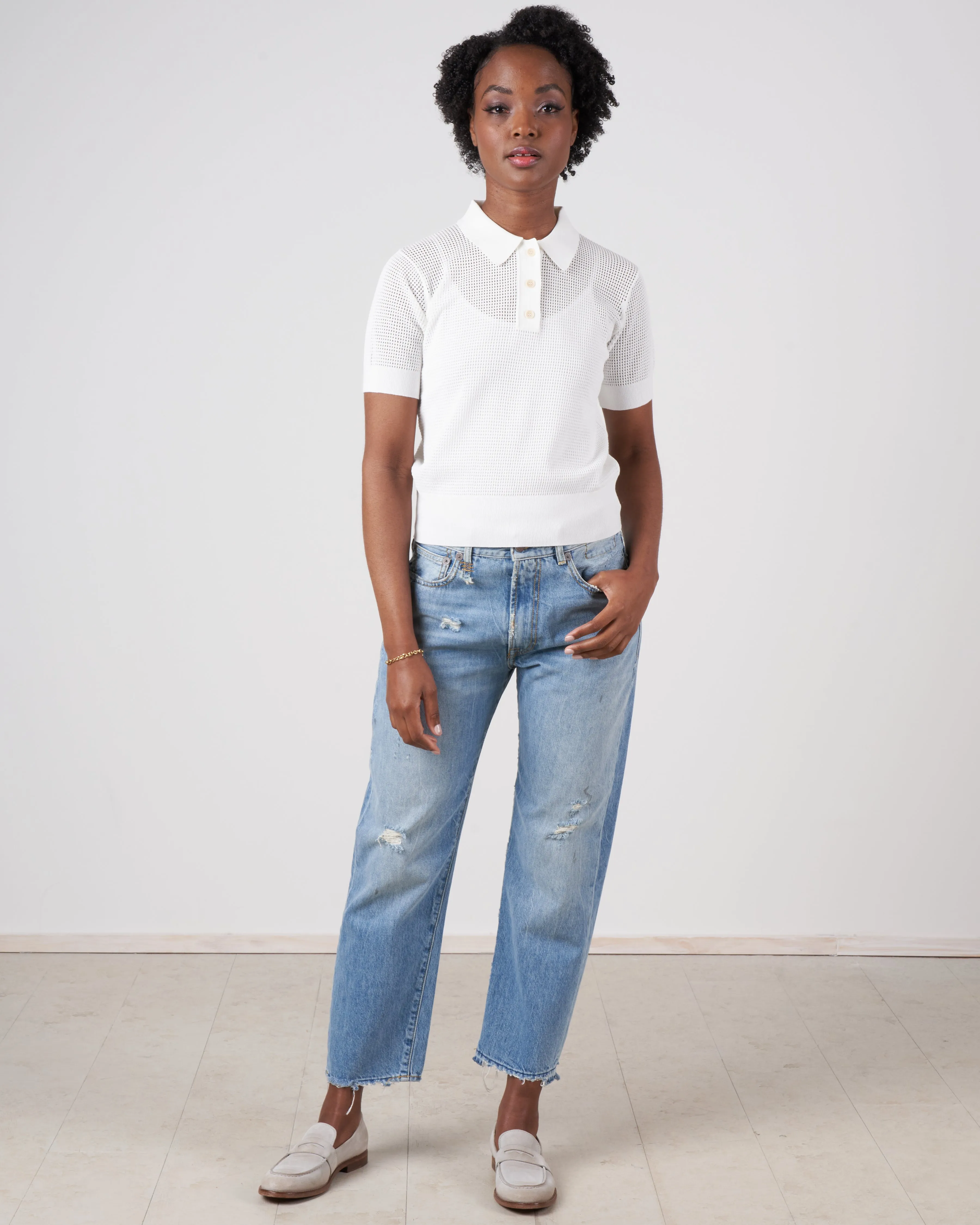 nandu polo - white