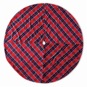 Napa Home Garden, TARTAN PLAID TREE SKIRT 80" RED,z5231rd