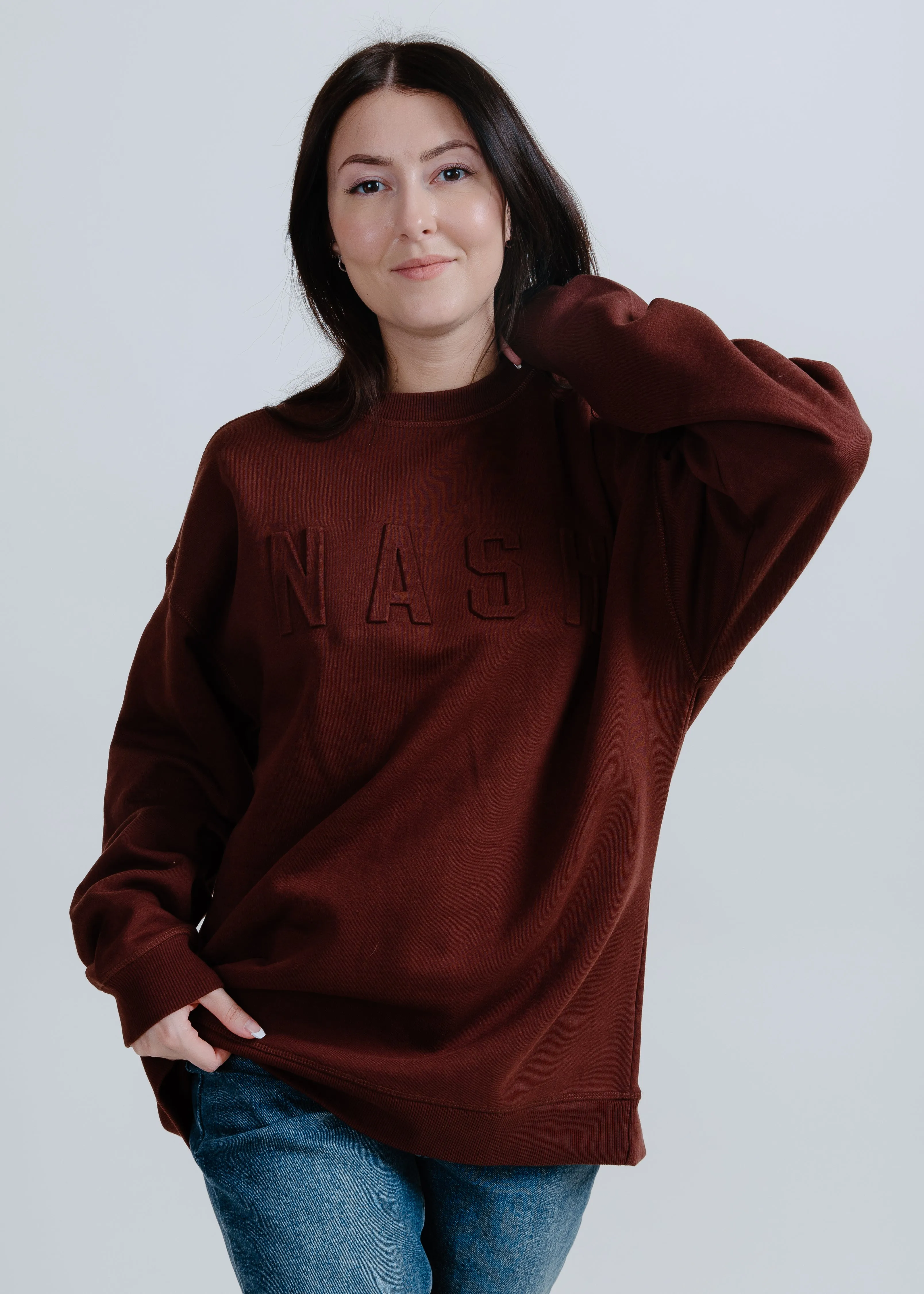 NASH Iconic Crewneck - Dark Brown