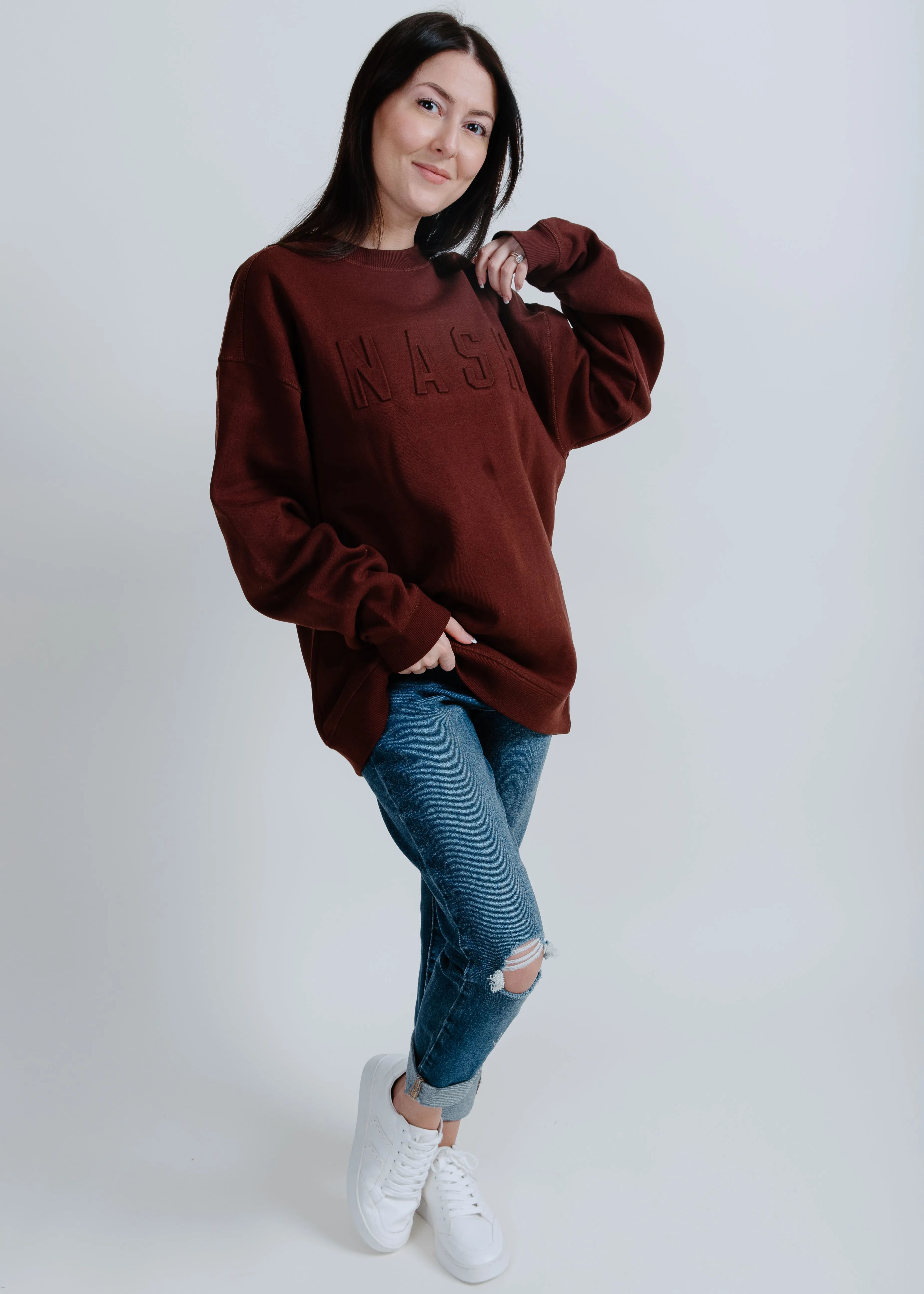 NASH Iconic Crewneck - Dark Brown