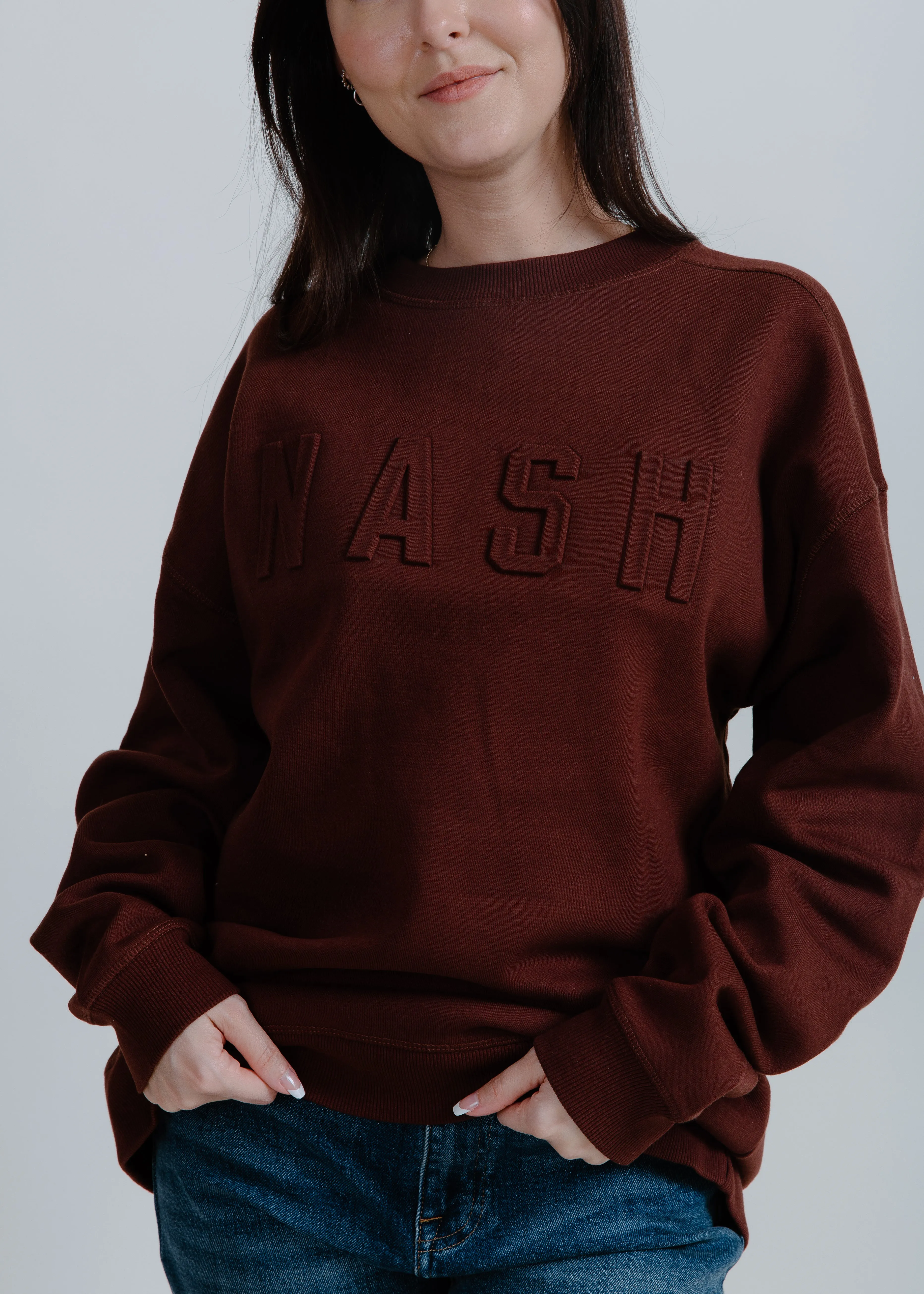 NASH Iconic Crewneck - Dark Brown