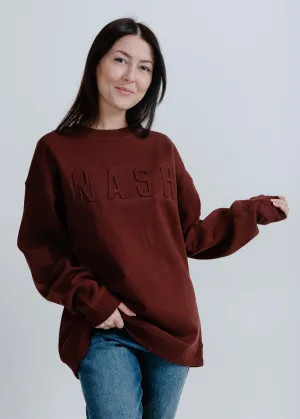 NASH Iconic Crewneck - Dark Brown