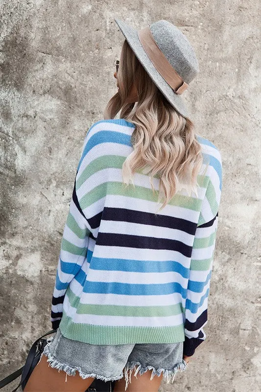 Nautical Striped Light Sweater