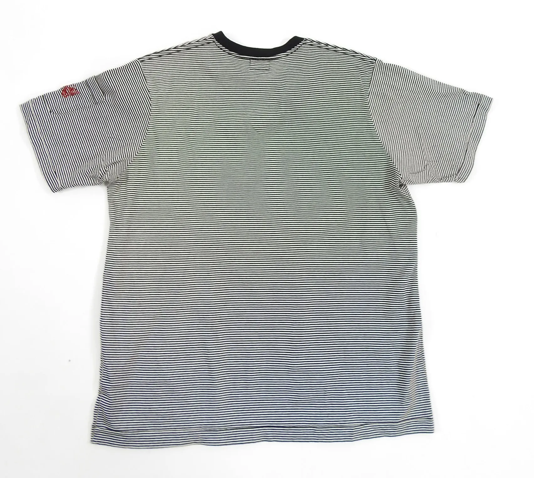 Needles Horizontal Striped Black and White Short Sleeve Tee - S