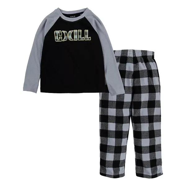 New Boys Hurley "Chill" Top & Bottoms Pajama Set Sz 14!
