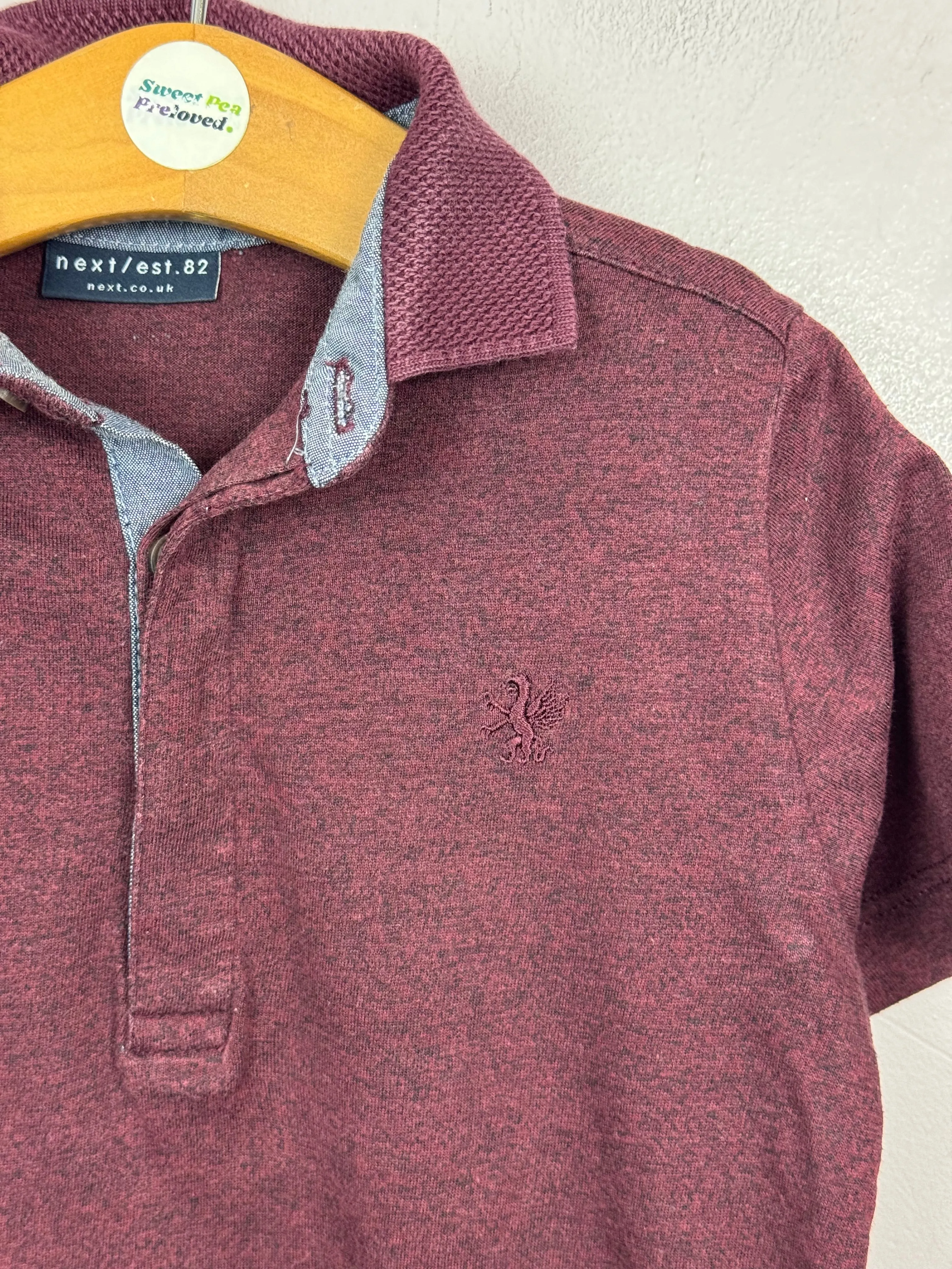 Next burgundy polo 3y