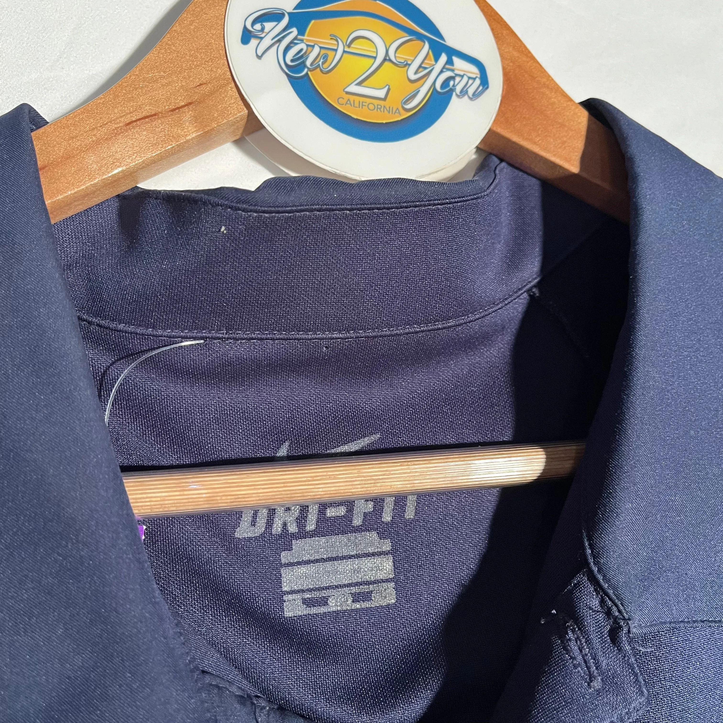 Nike University Of California Men's Navy Blue Polo Shirt