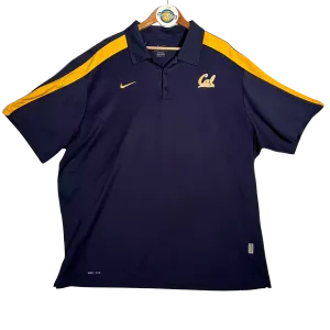 Nike University Of California Men's Navy Blue Polo Shirt