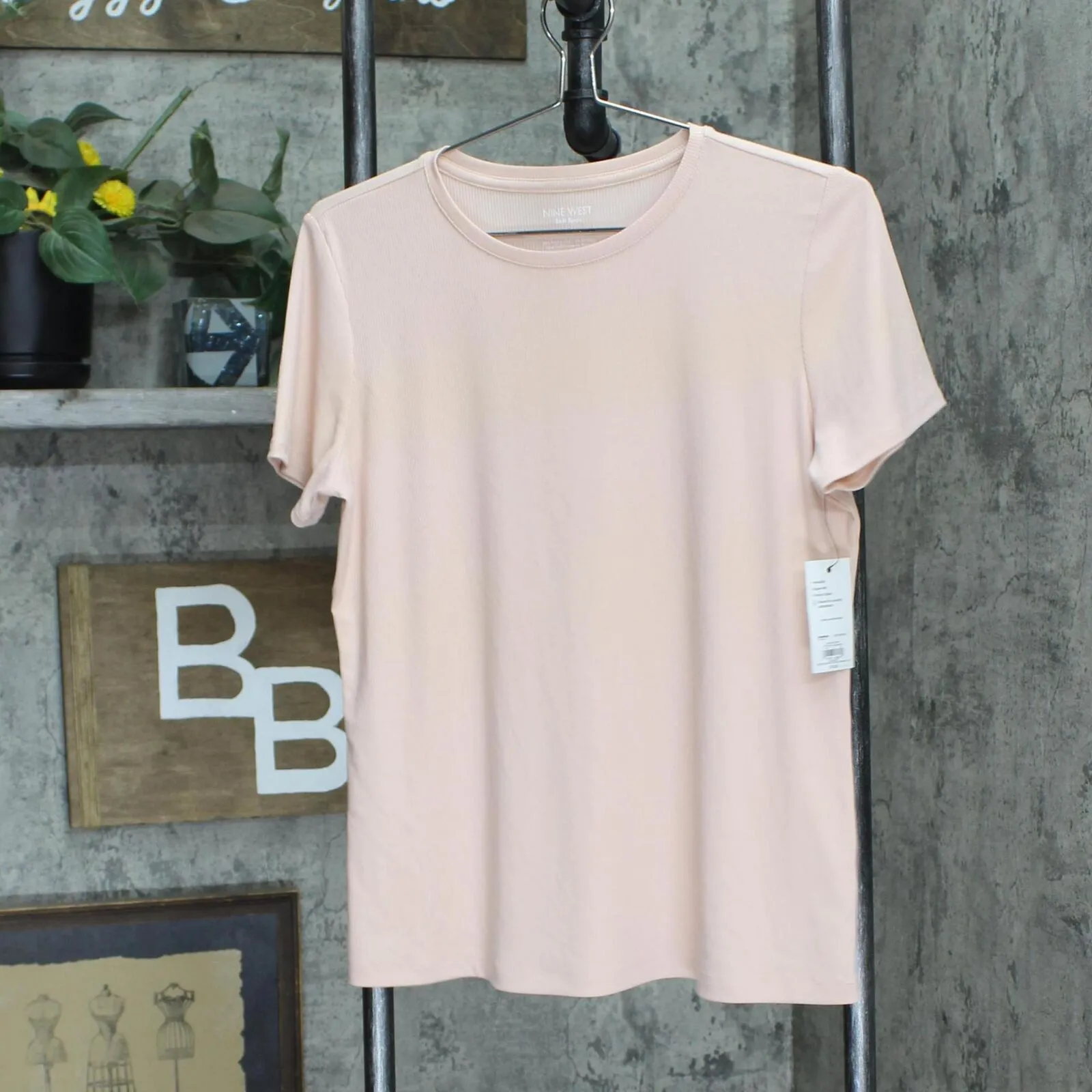 Nine West Women's Essential Crewneck Tee WW12K025RS6