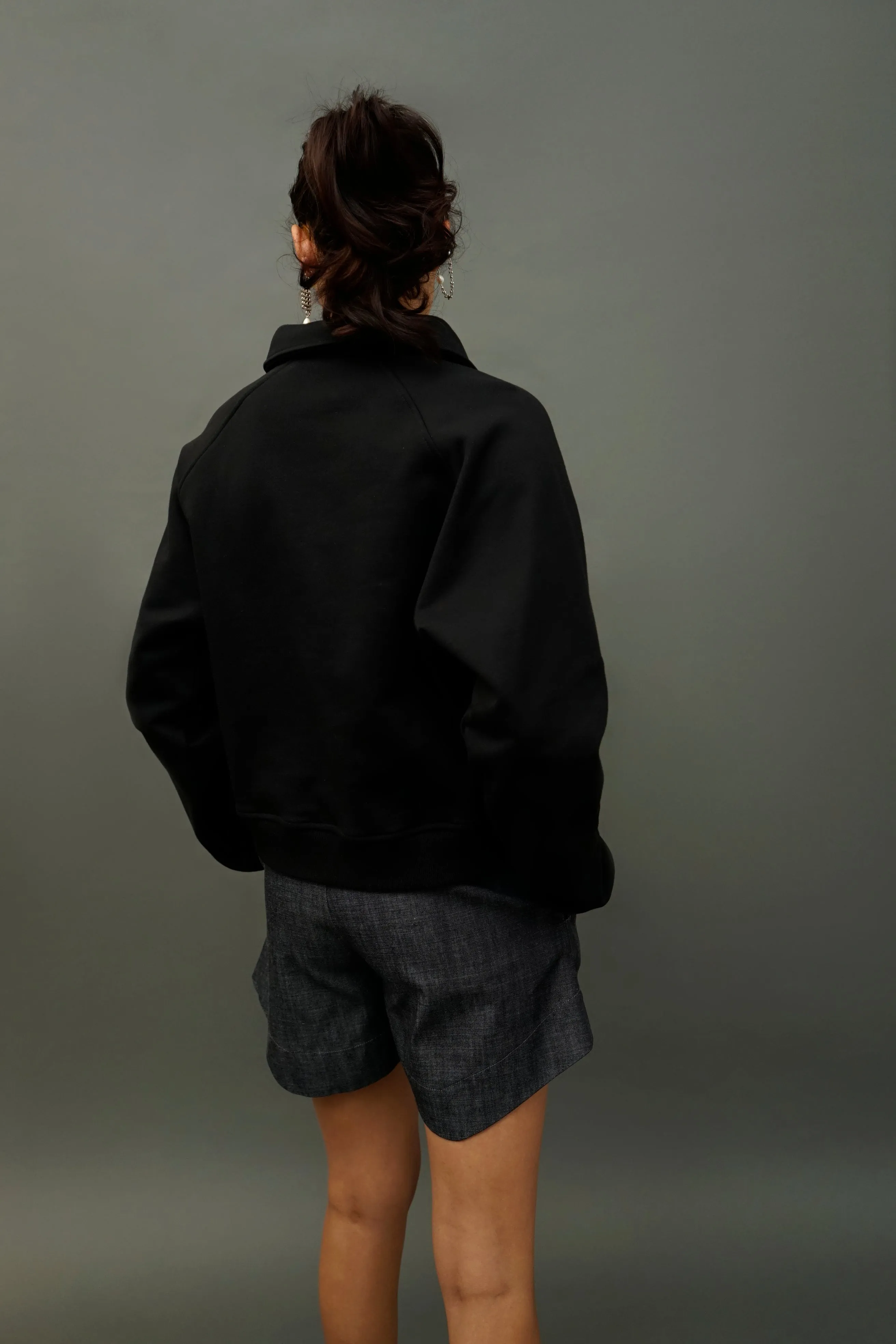 NINOpolo Black Polo Sweatshirt