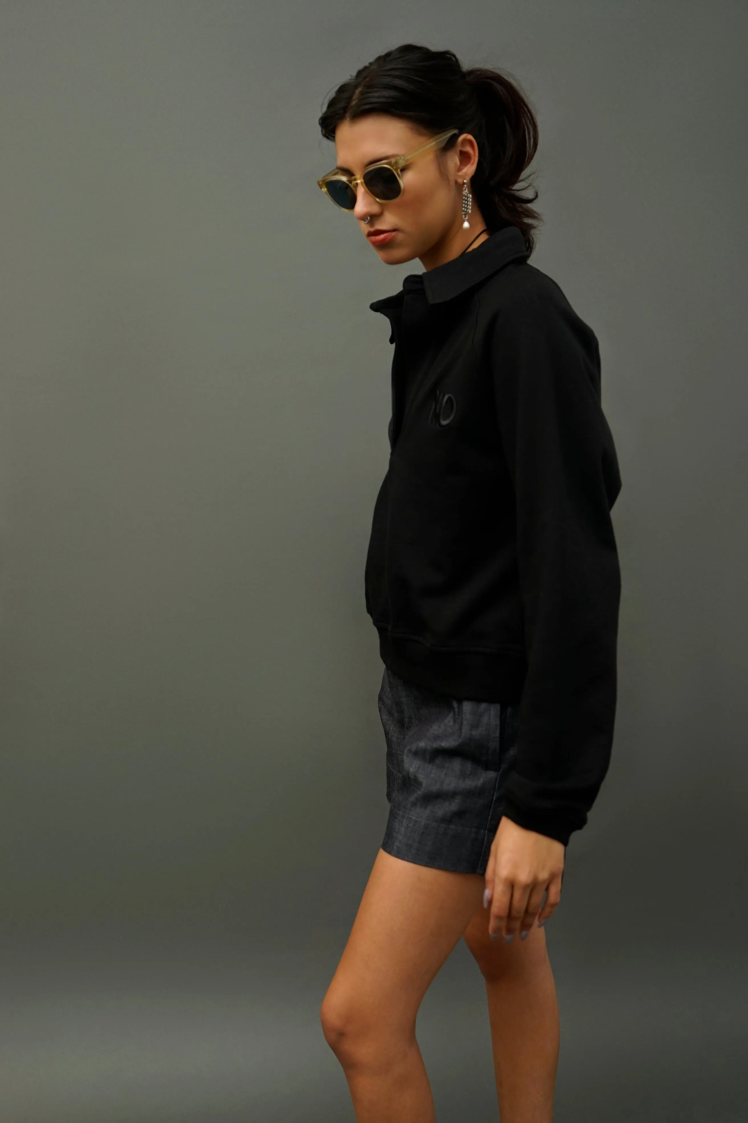 NINOpolo Black Polo Sweatshirt