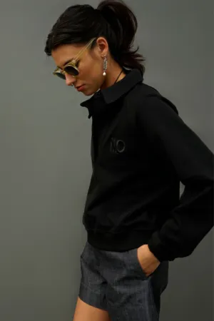 NINOpolo Black Polo Sweatshirt