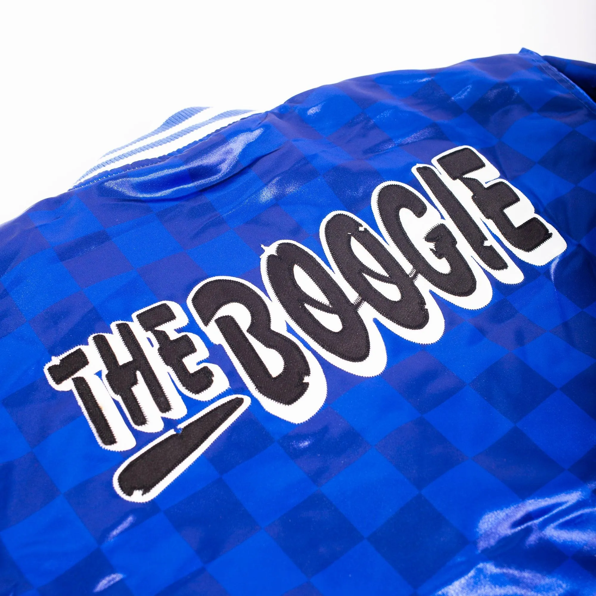 NIPSEY HUSSLE BOOGIE VARSITY JACKET (BLUE)