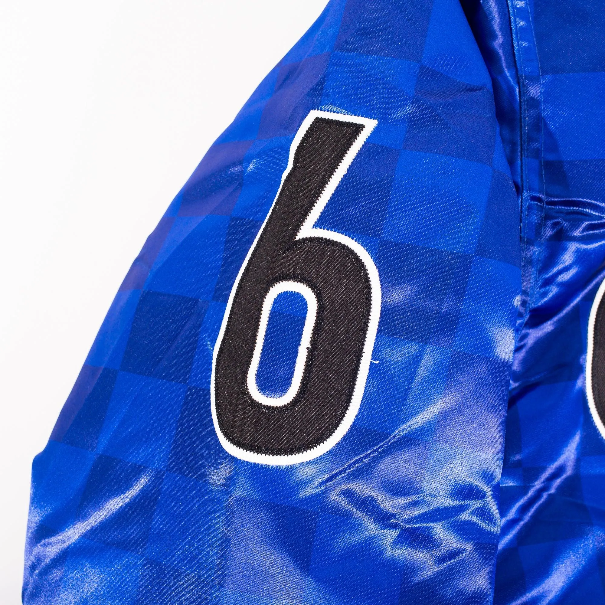NIPSEY HUSSLE BOOGIE VARSITY JACKET (BLUE)