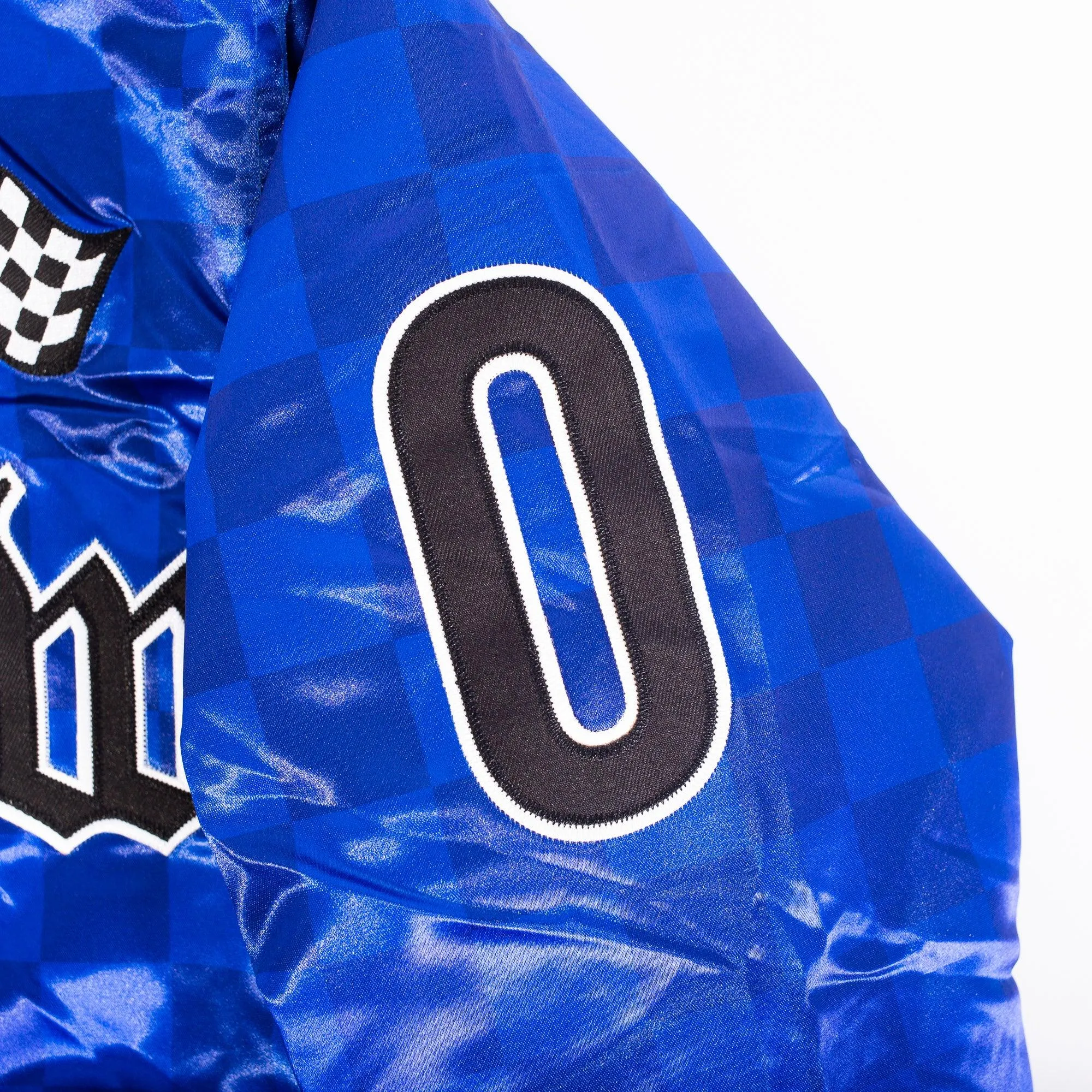 NIPSEY HUSSLE BOOGIE VARSITY JACKET (BLUE)