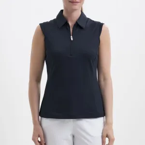 Nivo Nelly Sleeveless Polo - Navy - SPF 40