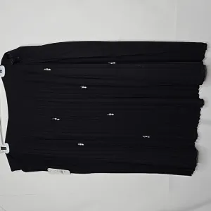 NWT Eloquii studio black pleated jeweled bedazzled midi A-line skirt size 20