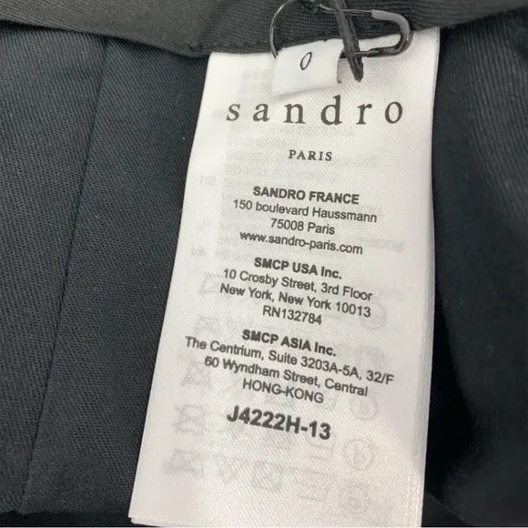 NWT Sandro Paris Sunset Tartan Plaid Camel Mini Skirt