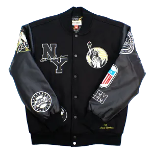 NY BLACK YANKEES VARSITY JACKET (BLACK)