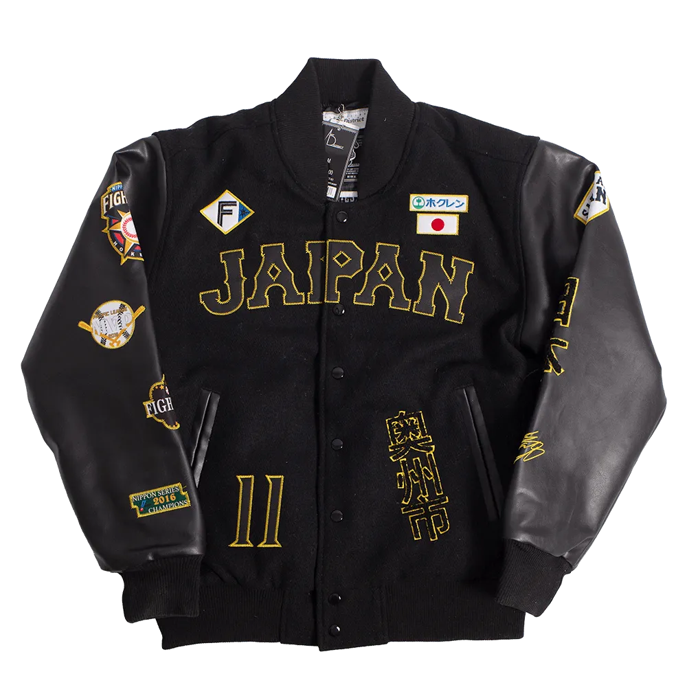 OHTANI JAPAN BLACK VARSITY JACKET