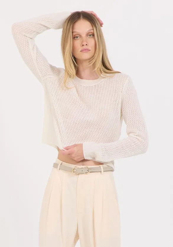 One Grey Day Camille Pointelle Pullover