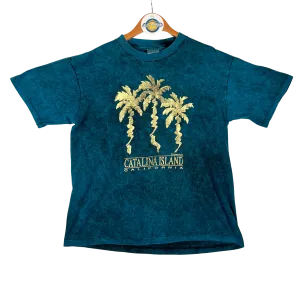 Oneita Blue Tie Dye Catalina Tee